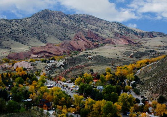 Scenic view of the historic town of Morrison, Colorado